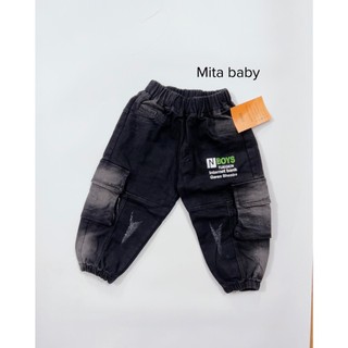Quần jeans thiết kế kiểu loang cho bé trai - Quần bò thời trang cho trẻ em .