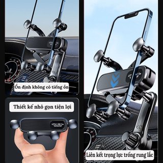 Giá Đỡ Điện Thoại Ô Tô LITTLE ONE 5 - Kẹp Cửa Gió Điều Hòa Xoay 360 Độ, Không Vướng Cửa Gió Điều Hòa Cao Cấp