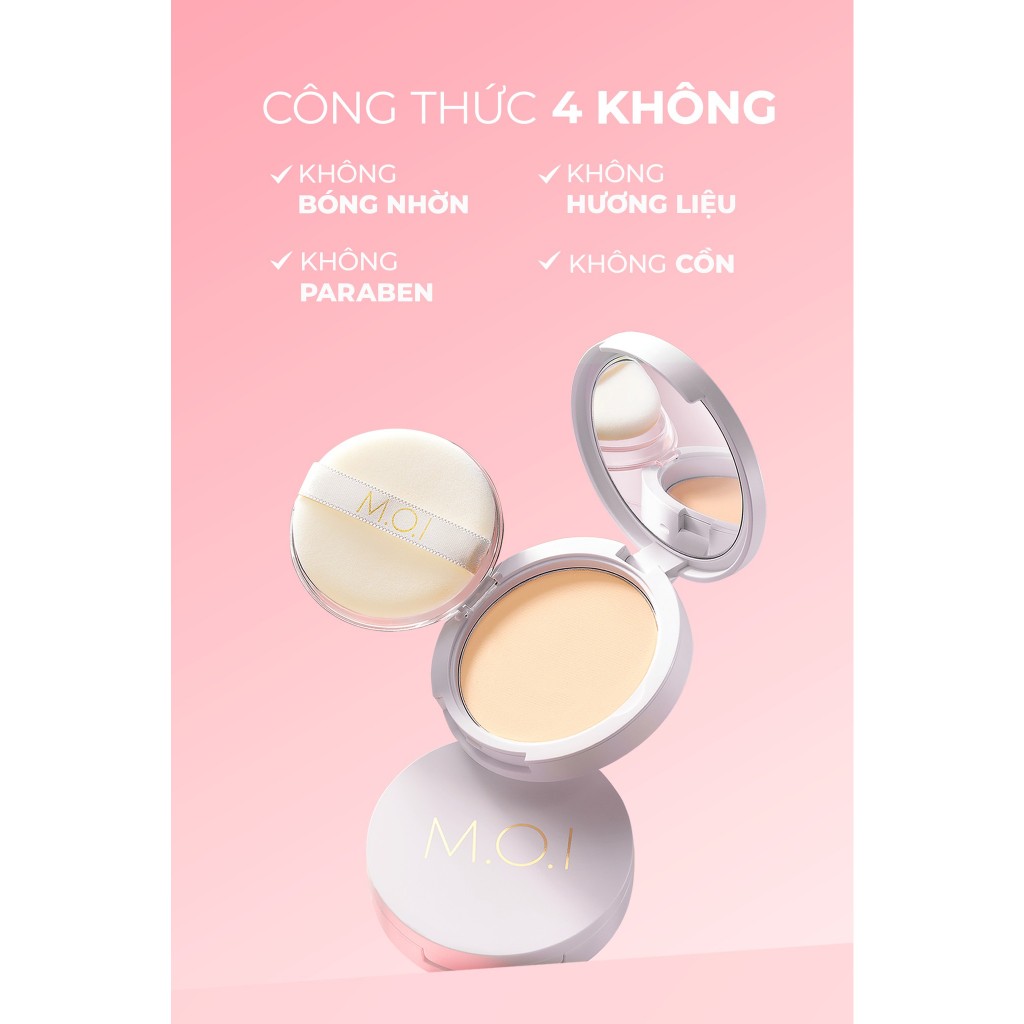 Ảnh Phấn phủ dang nén mỏng nhẹ kiềm dầu MOI Baby Skin Powder 10g 4