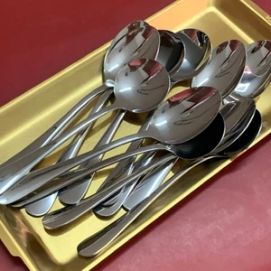 Gía sỉ Set 10 Thìa Cơm (Muỗng) Inox Size Lớn Loại Dày Đẹp ,2 Mẫu,Thép Không Rỉ An Toàn