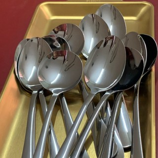 Gía sỉ Set 10 Thìa Cơm (Muỗng) Inox Size Lớn Loại Dày Đẹp ,2 Mẫu,Thép Không Rỉ An Toàn