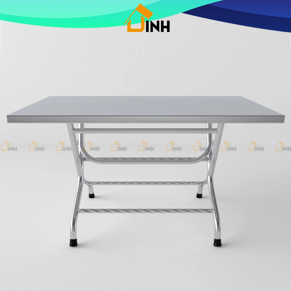 Bàn inox chữ nhật lùn 60x100cm WIN Qui Phúc, Bàn inox vuông cao 58cm ...