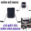 GHẾ ĐÔN SỐ INOX YÊN NỆM ĐEN CAO CẤP AN TOÀN CHO BÉ