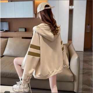 (CÓ TÚI TRONG) Áo Khoác Nỉ Nữ FORM RỘNG Logo Thêu Hình Trái TYM Siêu Dễ Thương