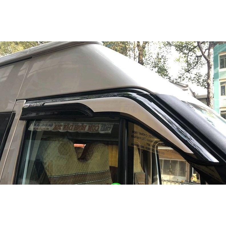 Vè che mưa xe Ford Transit 2014 - 2022, Chất liệu NHỰA  ABS sơn gồ 2 màu cao cấp
