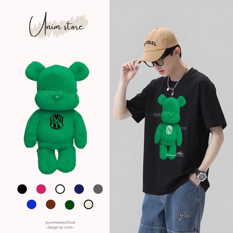[VẢI 250 GSM] Áo Thun Bearbrick NY Nhiều Màu Vải Cotton Cao Cấp Unim Store - AP206