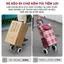 Xe kéo đi chợ siêu thị ST-30AF gấp gọn Fujihome, Giỏ đựng đồ túi vải oxford thời trang chống nước khung thép chịu lực