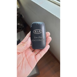 Bao Da Chìa Khóa ÔTô KIA chìa gập 3 nút   Cerato, K3, Rondo, Rio. Da Thật 100% Bảo Hành 2 Năm, Khắc Tên & SĐT Chủ Xe