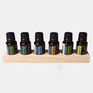 Giá Đỡ Trưng Bày Lọ Tinh Dầu 6 Ngăn Bằng Gỗ Trơn Dung Tích 15ml