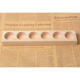 Giá Đỡ Trưng Bày Lọ Tinh Dầu 6 Ngăn Bằng Gỗ Trơn Dung Tích 15ml