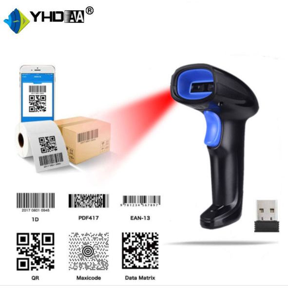Máy quét không dây 2D YHD 1100DW , Quét mã Qr Code và mã vạch | Shopee ...