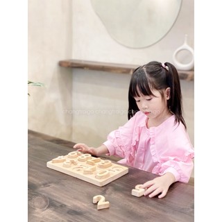Bảng Số Đếm Gỗ Cho Bé, Đồ Chơi Giáo Dục Tăng Khả Năng Tư Duy Logic, Giúp Bé Phát Triển Chàng Trai Gỗ