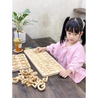 Bảng Xếp Chữ Cái Alphabet Bằng Gỗ, Đồ Chơi Gỗ Giáo Dục Xếp Gỗ Trí Tuệ, Đồ Chơi Học Tập Chàng Trai Gỗ
