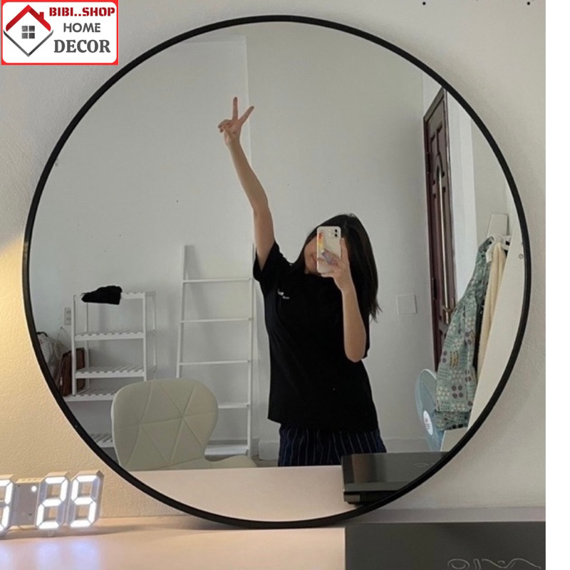 Gương Nhà Tắm Treo Tường Khung Hợp Kim Nhôm Chống Gỉ – Gương Soi Toàn Diện Sang Trọng