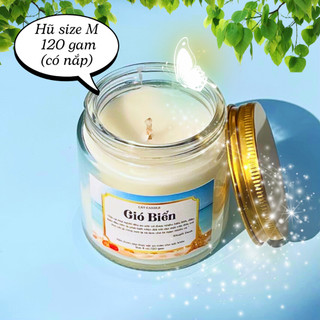 Nến Thơm Handmade Cát Candle - Nến Thơm Sáp Thực Vật Không Khói - An Toàn Cho Sức Khoẻ - Nến Thơm Nhiều Mùi Hương