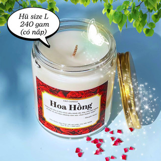 Nến Thơm Handmade Cát Candle - Nến Thơm Sáp Thực Vật Không Khói - An Toàn Cho Sức Khoẻ - Nến Thơm Nhiều Mùi Hương
