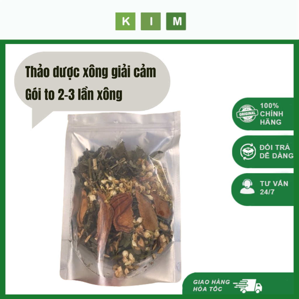 Lá xông giải cảm gói to - Tăng cường sức đề kháng, giải cảm nhanh chóng từ thảo dược miền núi cao