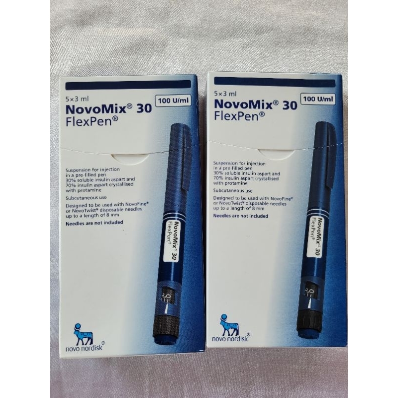 Bút tiêm NovoMix 30 FlexPen 100IU/ml trị đái tháo đường (5 cây x 3ml ...