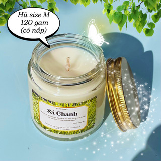Nến Thơm Phòng Cao Cấp Sáp Thực Vật Không Khói Đạt Chuẩn USA -  Nến Thơm Handmade Toả Hương Tốt - Cát Candles
