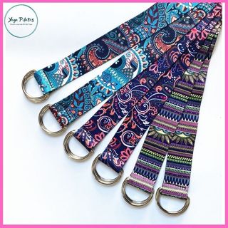Dây Tập Yoga Cotton Mềm Mại Hoa Văn Thổ Cẩm Dài 1m8-2m5 có chốt móc, chịu lực tốt, hỗ trợ luyện tập trong tập yoga, gym