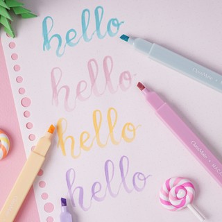 Bút Highlight Ghi Nhớ Macarons CLASSMATE 4 Màu Pastel Tươi Sáng Dùng Để Đánh Dấu, Trang Trí HL0005S- Hộp 4 Bút