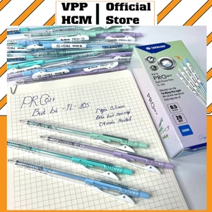 Bút bi màu Pastel Pro 027 Thiên Long TL-105 Ngòi 0.5mm Mực Xanh
