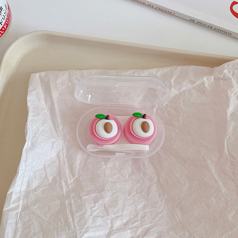 khay gương mini đựng Lens hình trái cây