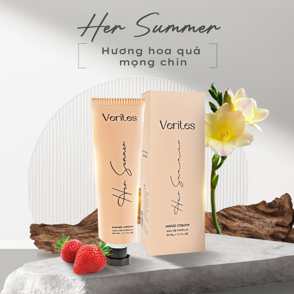Ảnh Kem Dưỡng Da Tay Và Móng Verites Hương Nước Hoa Bổ Sung Độ Ẩm, Dưỡng Mềm Mịn Không Bết Dính 50ml 1