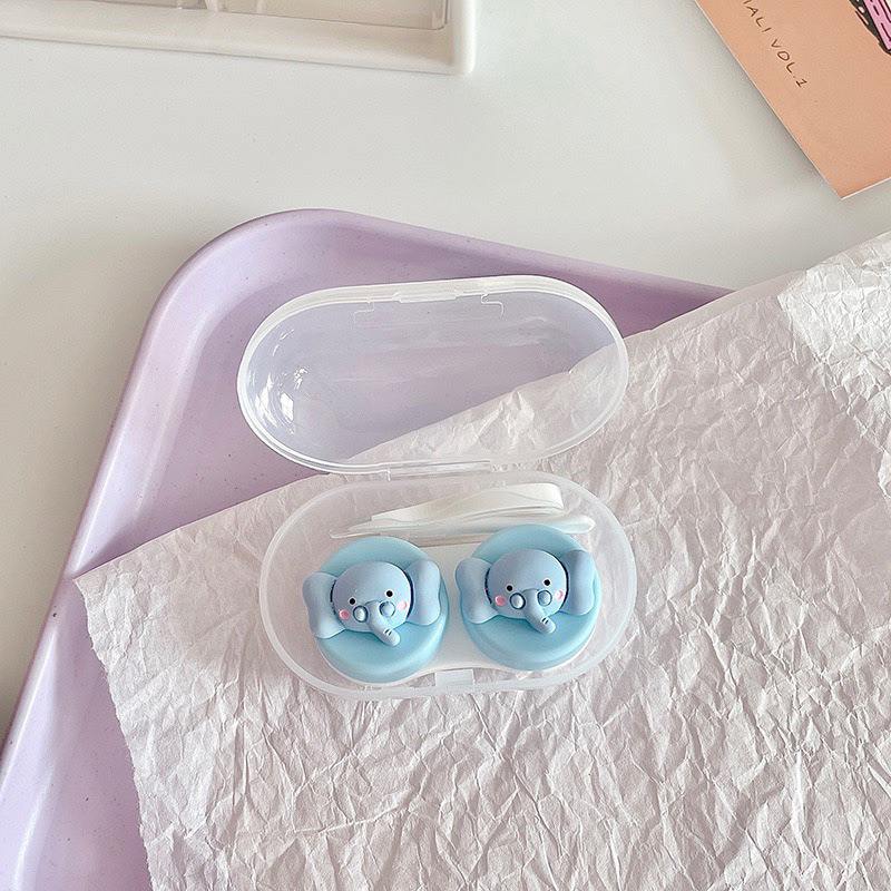 khay đựng lens kính áp tròng mini hình thú