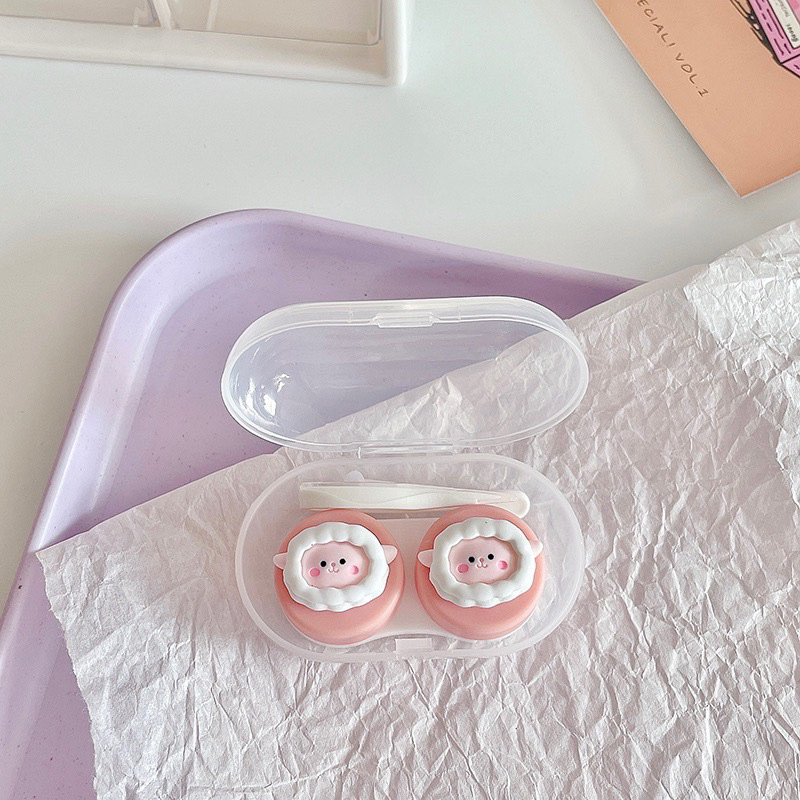 khay đựng lens kính áp tròng mini hình thú