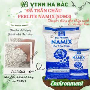 Đá Trân Châu Perlite Namix - Giúp giữ ẩm, Giữ dinh dưỡng, Thoát nước tốt hạn chế sự ngập úng ở cây gây thối rễ (5dm3)