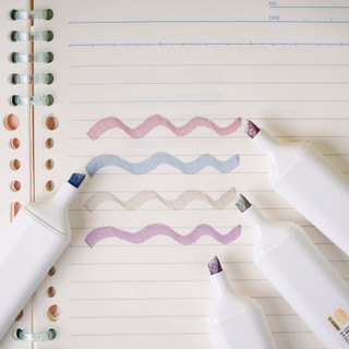 Bút Highlight Dạ Quang Nhớ Dòng Macarons CLASSMATE Nhũ Lấp Lánh Màu Pastel Cao Cấp- Hộp 4 Bút HL0006S