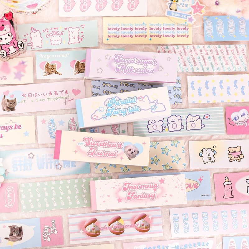PACK STICKER DÀI TRANG TRÍ DỄ THƯƠNG | Shopee Việt Nam