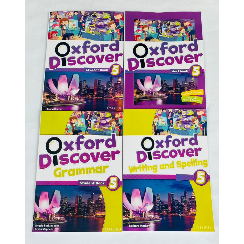 Oxford Discover 5 Bộ 4 Cuốn ( SB, WB, Grammar, Spelling And Writing ...