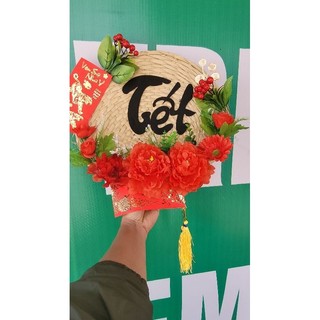 Quạt cọ trang trí tết 2024 chỉ 60k