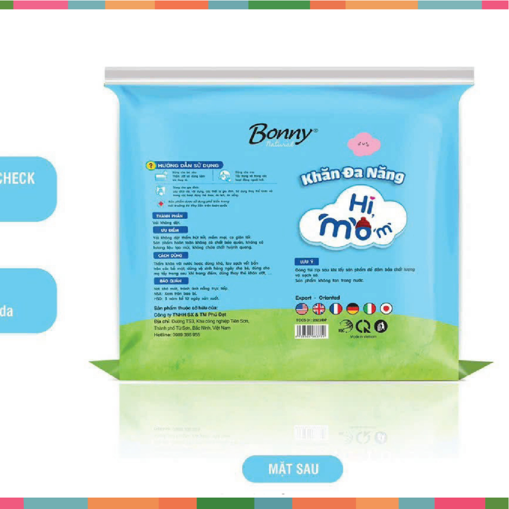 Khăn Vải Khô Đa Năng Himom Cao Cấp 600gr Cao Cấp Cho Mẹ Và Bé - An Toàn - Mềm Mại Cho Bé Đậu Đậu Store