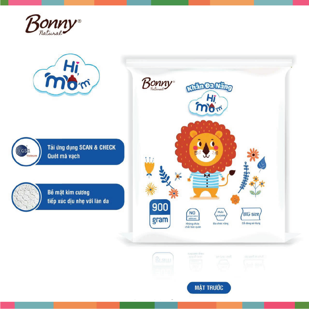 Khăn Khô Đa Năng Himom Bonny Size Đại 900g Cao Cấp Mềm Mại, An toàn cho bé (Mã mới) Đậu Đậu Store