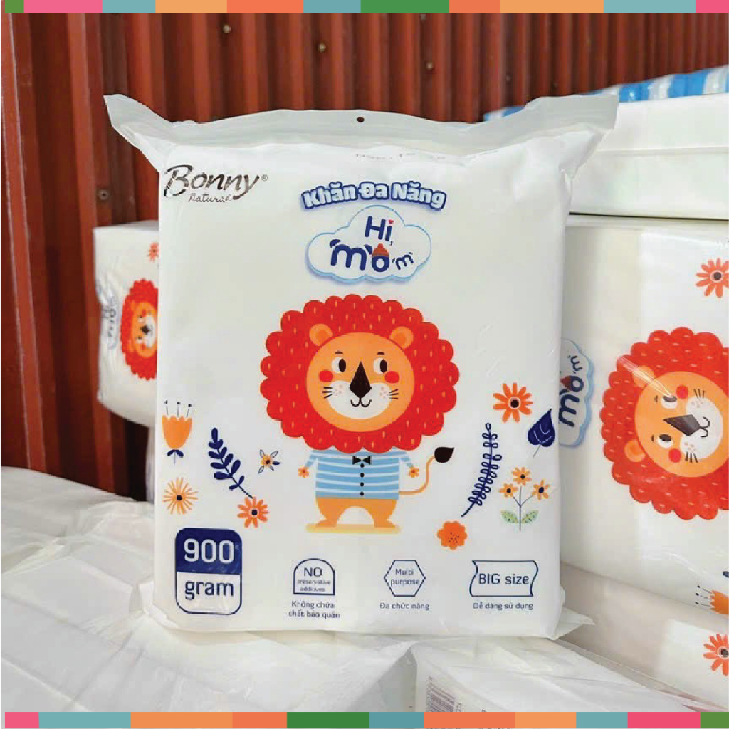 Khăn Khô Đa Năng Himom Bonny Size Đại 900g Cao Cấp Mềm Mại, An toàn cho bé (Mã mới) Đậu Đậu Store