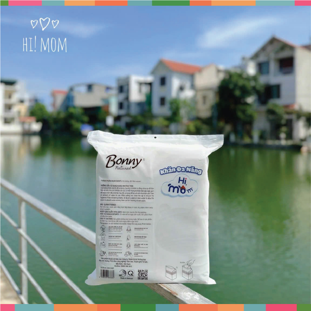 Khăn Khô Đa Năng Himom Bonny Size Đại 900g Cao Cấp Mềm Mại, An toàn cho bé (Mã mới) Đậu Đậu Store