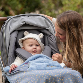 Chăn Du Lịch Đa Năng , Chăn Xe Đẩy , Địu , Carseat Cho Bé Thương Hiệu Cao Cấp- Cheeky Chompers