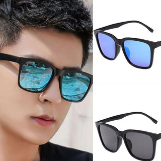 Kính râm nam nữ phản quang chống tia UV, Kính mát gọng kim loại phong cách phi công cổ điển STYLEY