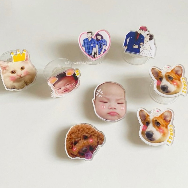 Popsocket in hình theo yêu cầu đỡ máy điện thoại cute  - Xưởng quà tặng Sango