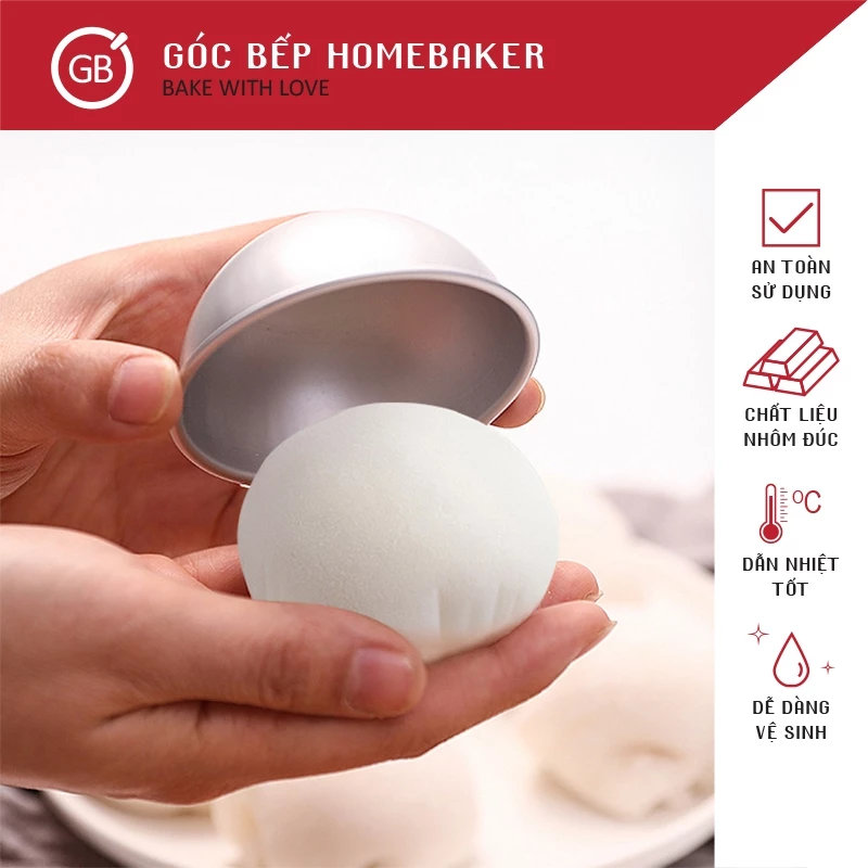 Khuôn Bánh Dẻo - Mochi - Bánh Bò - Khuôn Nhôm GBBM019