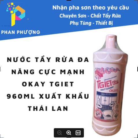 NƯỚC TẨY VỆ SINH BỒN CẦU CỰC MẠNH OKAY TGIET 960ML XUẤT KHẨU THÁI LAN
