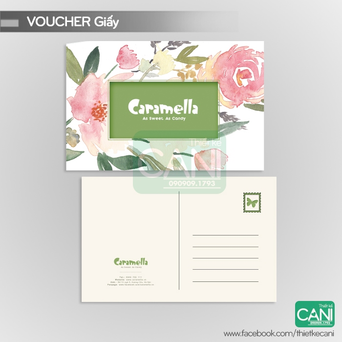 500c In theo yêu cầu Card thank you Voucher Nailbox Thiệp cảm ơn  Phiếu quà tặng Phiếu Giảm giá Thẻ liệu trình Nail box