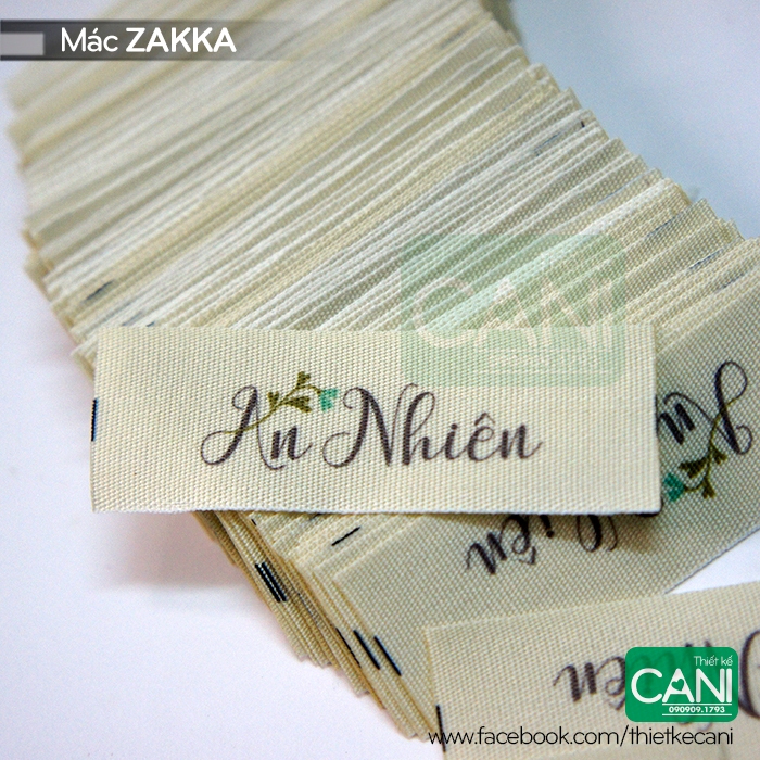 100c Mác cotton (MẪU RIÊNG) khổ nhỏ In theo yêu cầu / zakka CANI