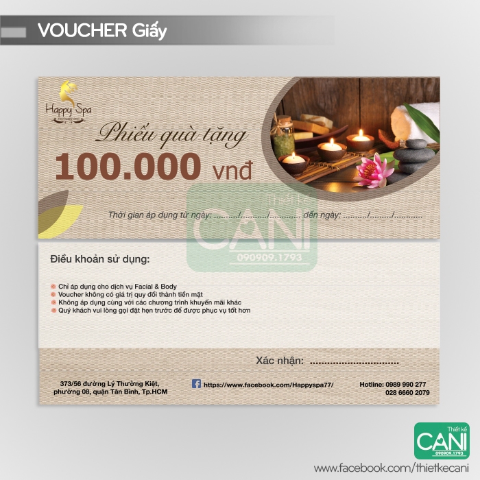 500c In theo yêu cầu Card thank you Voucher Nailbox Thiệp cảm ơn  Phiếu quà tặng Phiếu Giảm giá Thẻ liệu trình Nail box