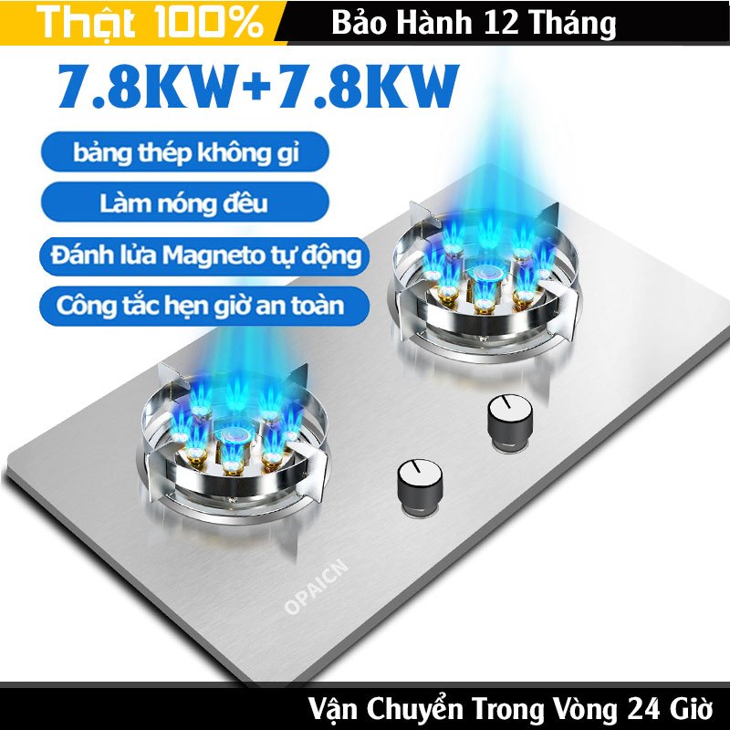 đốt bếp ga điện bếp gas inox 7.8kw+7.8kw kết hợp điện thông minh từ bếp ...