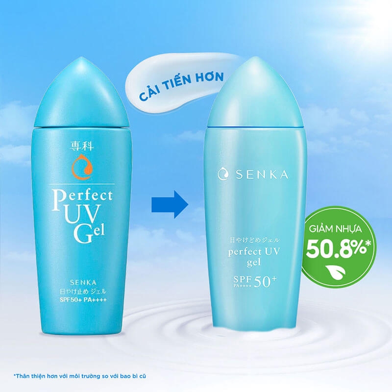 Ảnh Kem Chống Nắng Senka Perfect UV Dạng Sữa 40ML & Gel 80ML & Essence 50G 2