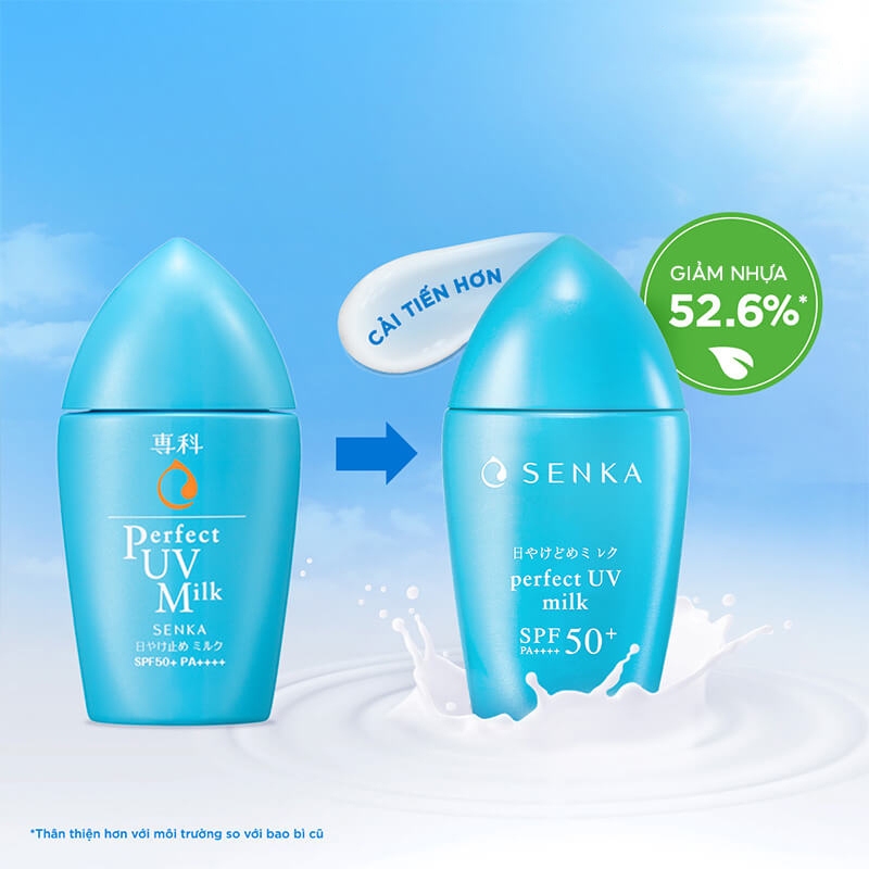 Ảnh Kem Chống Nắng Senka Perfect UV Dạng Sữa 40ML & Gel 80ML & Essence 50G 4